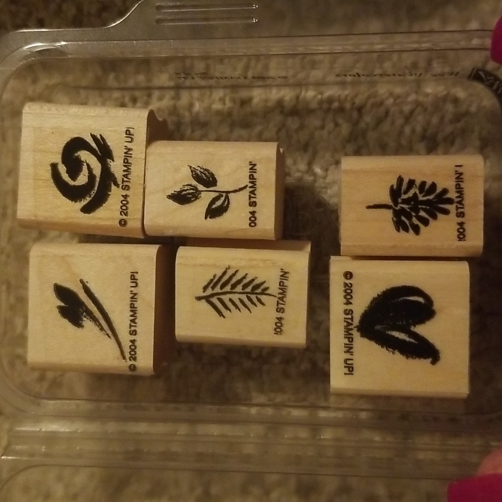 Stampin Up Wee Watercolors wooden stamp set.
